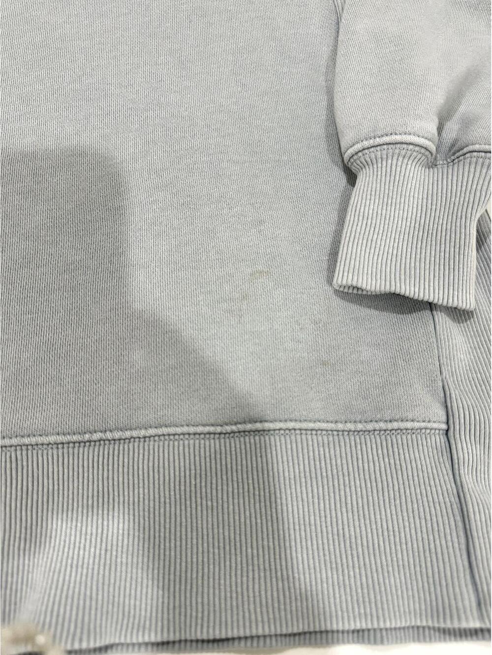 Aerie Oversized Crewneck Sweatshirt Slate Gray Blue XS Cozy Athleisure - Picture 6 of 9